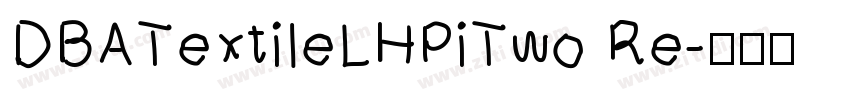 DBATextileLHPiTwo Re字体转换